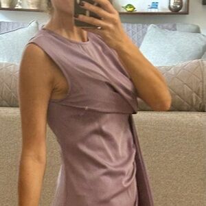 Set lila satinado talla small